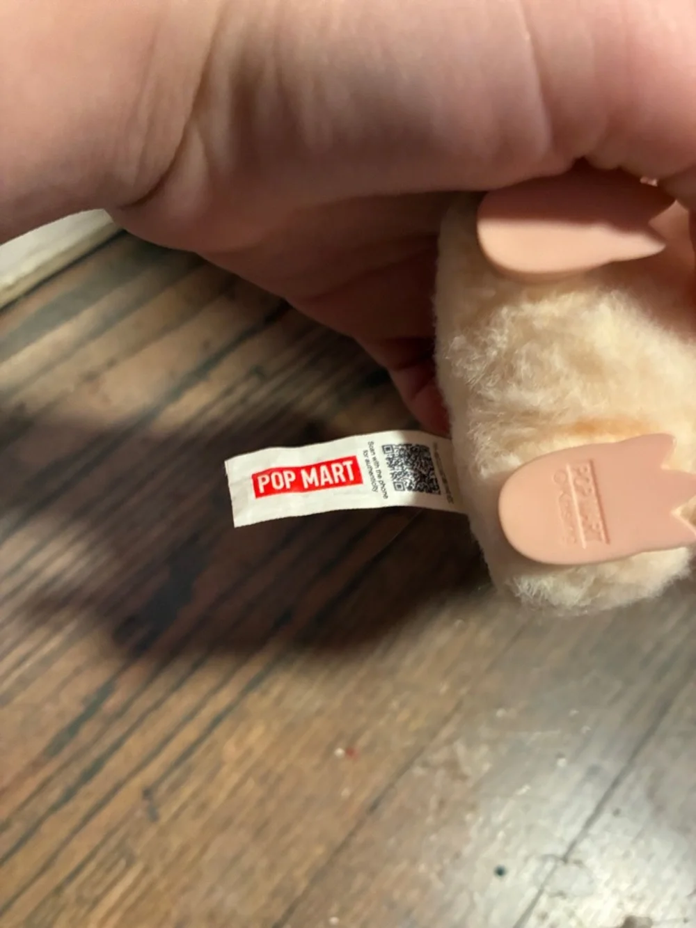 Plush Bunny Costume Toy for Small Pets - Cream